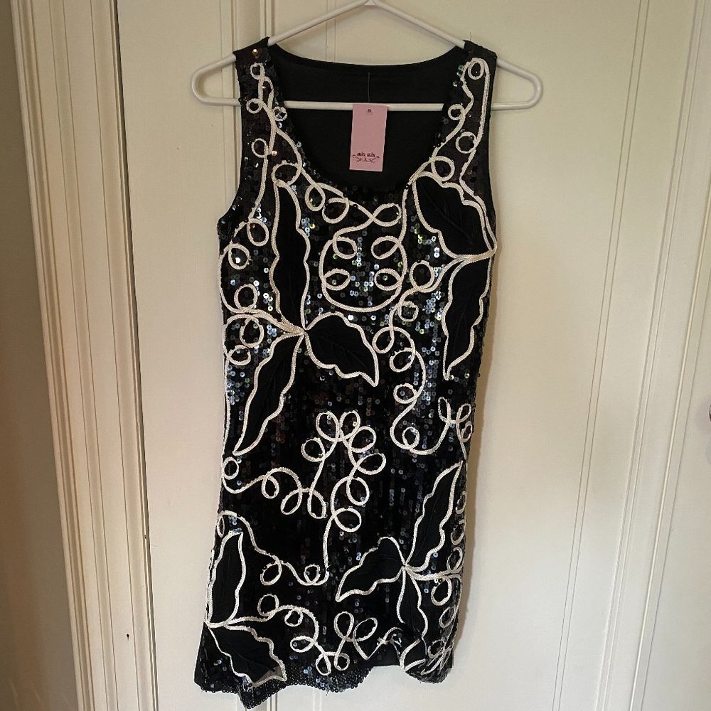 Black Sequin Dress